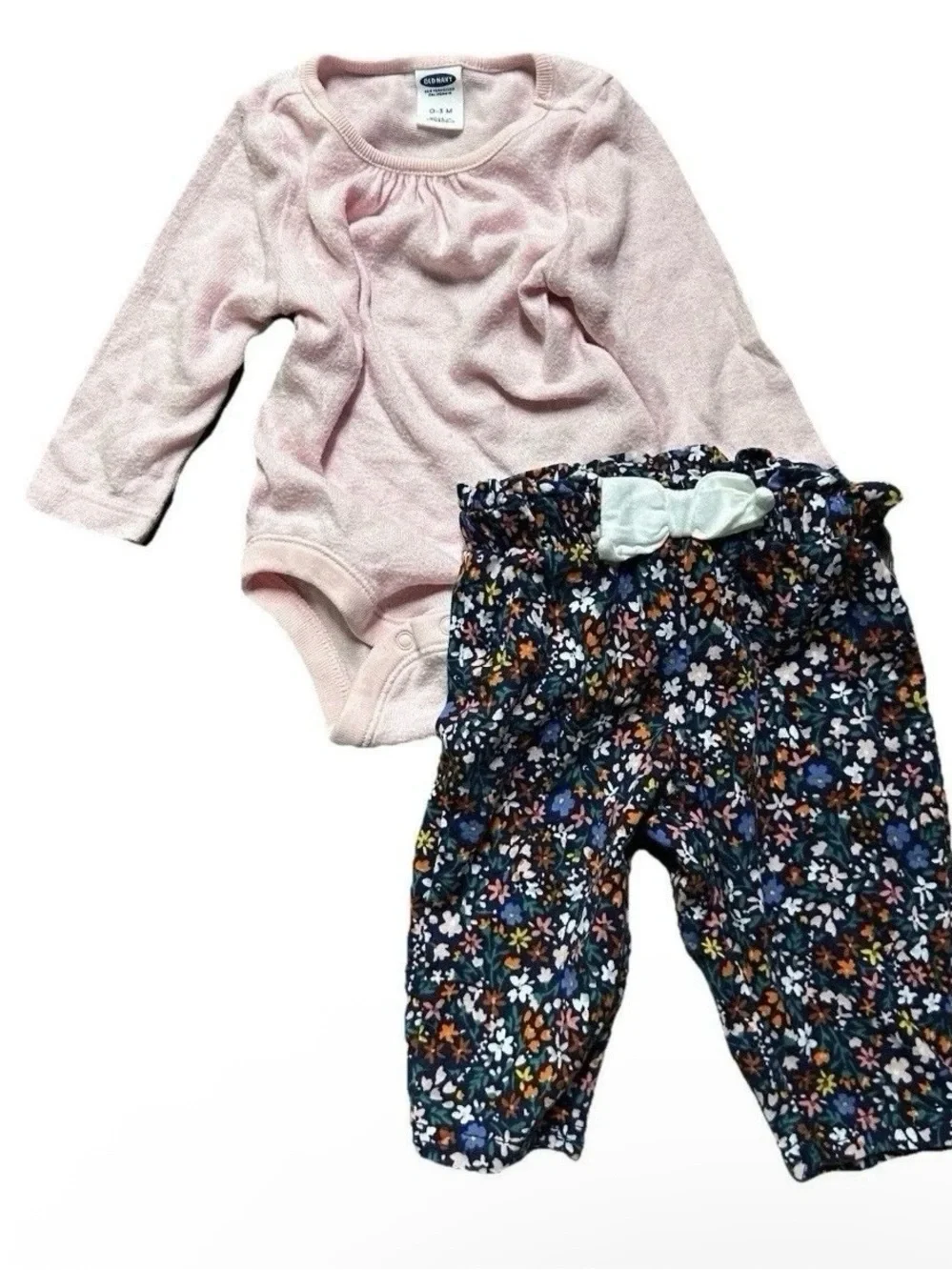 Baby Girl Long Sleeve Bodysuits Pants Size 0-3 Months